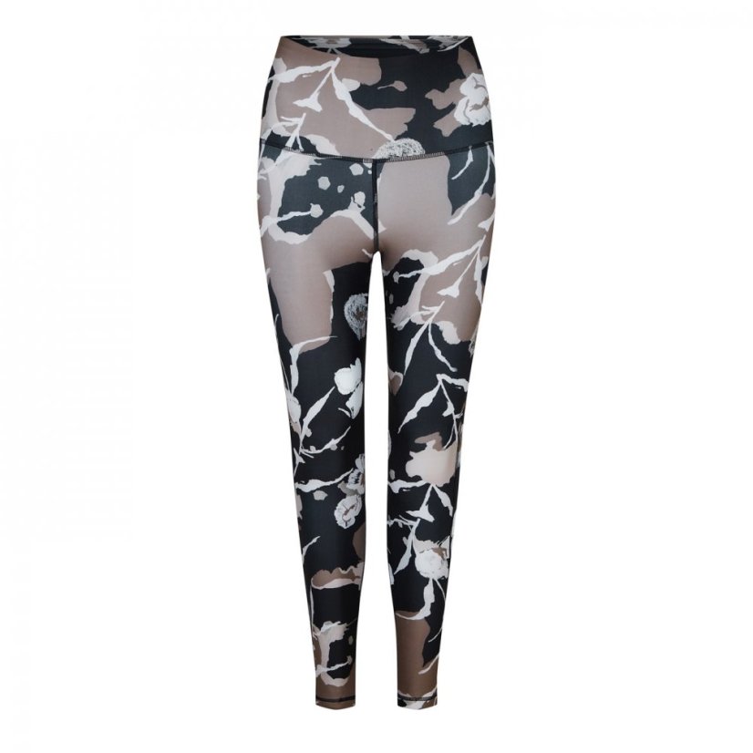 Reebok Myt Printed Leggings Womens Gym Legging Black