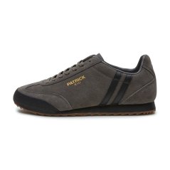 Patrick Men's Rio Runner Heritage Low-Top Trainers Charcoal/Black