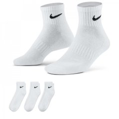 Nike Three Pack Quarter Socks Mens White/Black