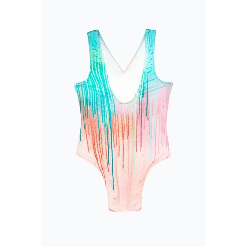 Hype Kids' Drips One Piece Swimsuit Multi