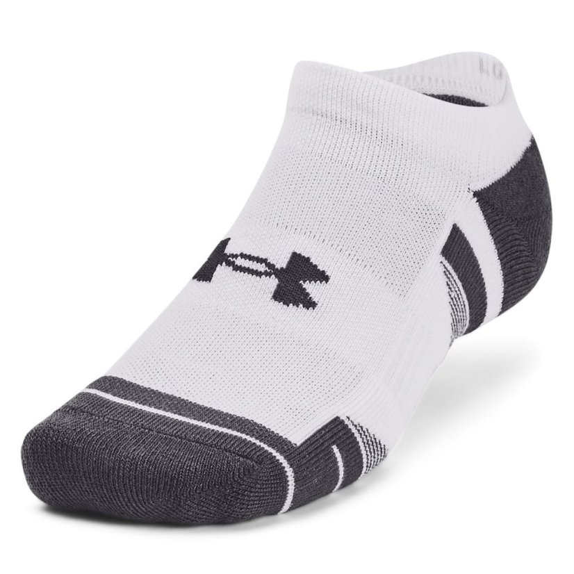Under Armour UA Performance Tech 3-Pack No Show Socks Unisex White