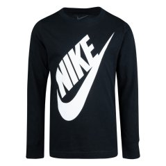 Nike Kids' Jumbo Futura Long Sleeve T-Shirt Black