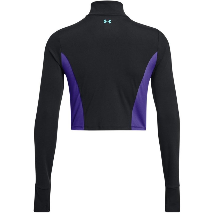 Under Armour Project Rock Cropped Gym Jacket Womens Black