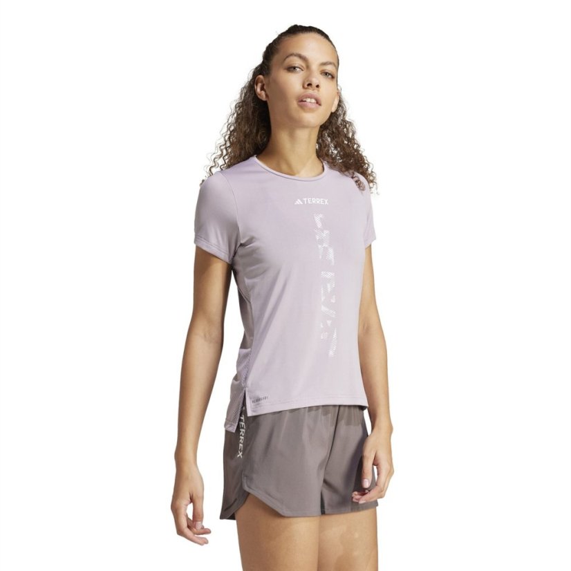 adidas Terrex Agravic Trail Running T-Shirt Preloved Fig