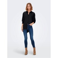 Only Women's Long Sleeve Plain Shirt Black