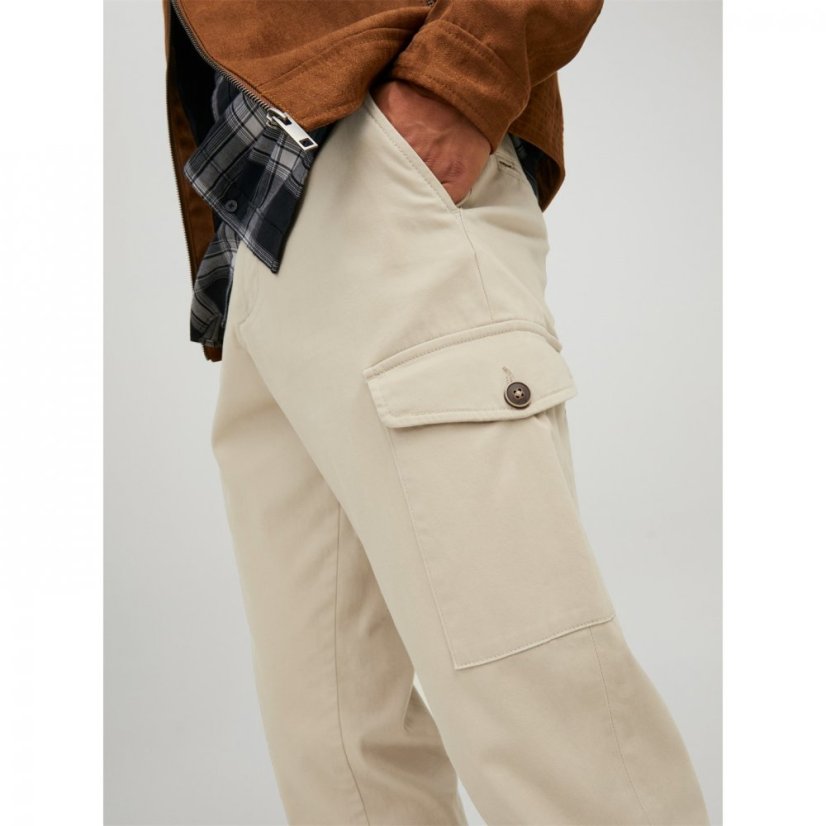 Jack and Jones Bowie Cargo Trousers Oxford Tan