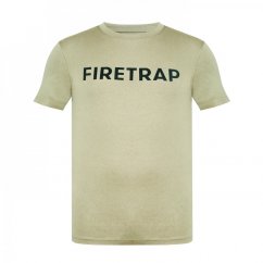 Firetrap Large Logo pánske tričko Khaki