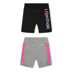 Reebok Kids' Rnbw Jogger Jersey Shorts Silver