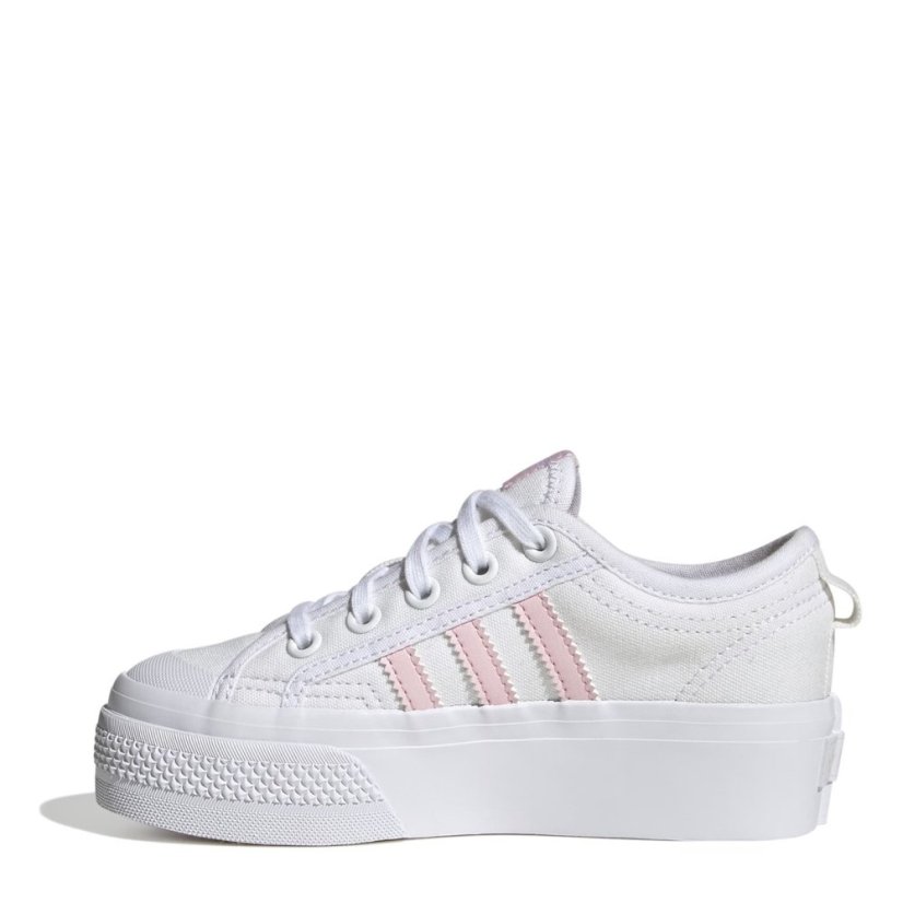 adidas Nizza Platform Shoes Childrens White