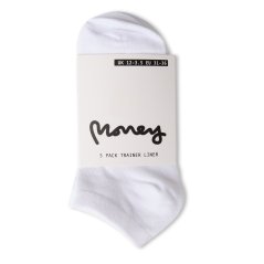 Money Tayla Trainers Socks White