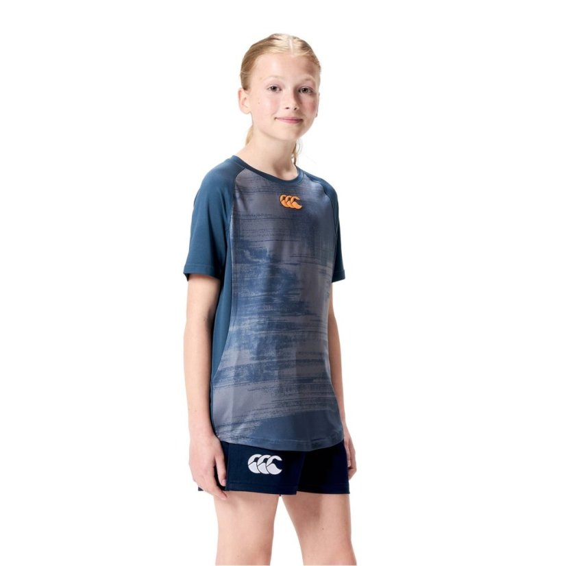 Canterbury Unisex Kids' Vapodri Super Light Training T-Shirt Navy