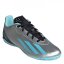 adidas X .4 Indoor Court Trainers Juniors Silver/Blue/Blk