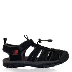 Karrimor Ithaca Walking Sandals Juniors Black/Red/Char