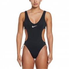 Nike Cut-Out One Piece Swimsuit Womens Black