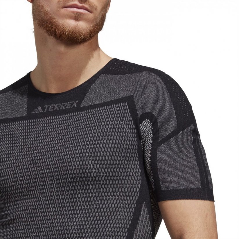 adidas Terrex DRYNAMO™ Short Sleeve Baselayer pánské tričko Black/ White