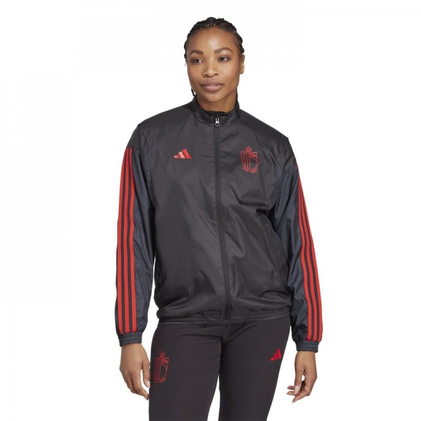 adidas Belgium Pre Match Jacket 2022/2023 Womens Black