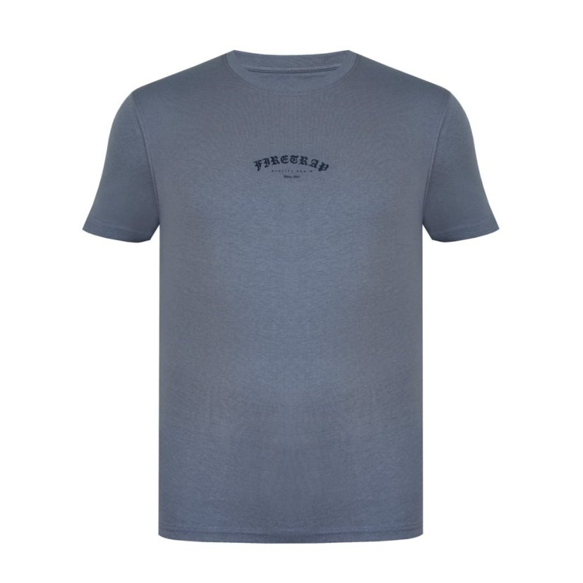 Firetrap Trek T Shirt Mens Dark Grey