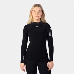 Gul WOMENS EVOTHERM FLATLOCK LONG SLEEVE THERMAL Black
