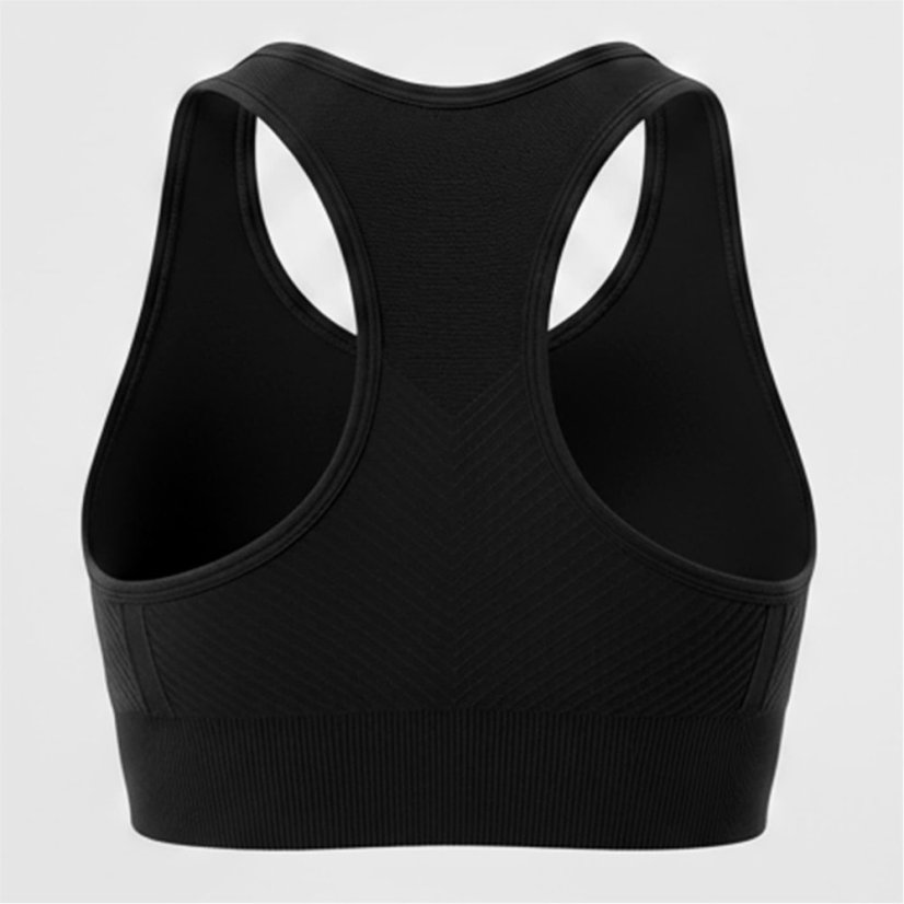 USA Pro UP Seamless Crop Sports Bra Black