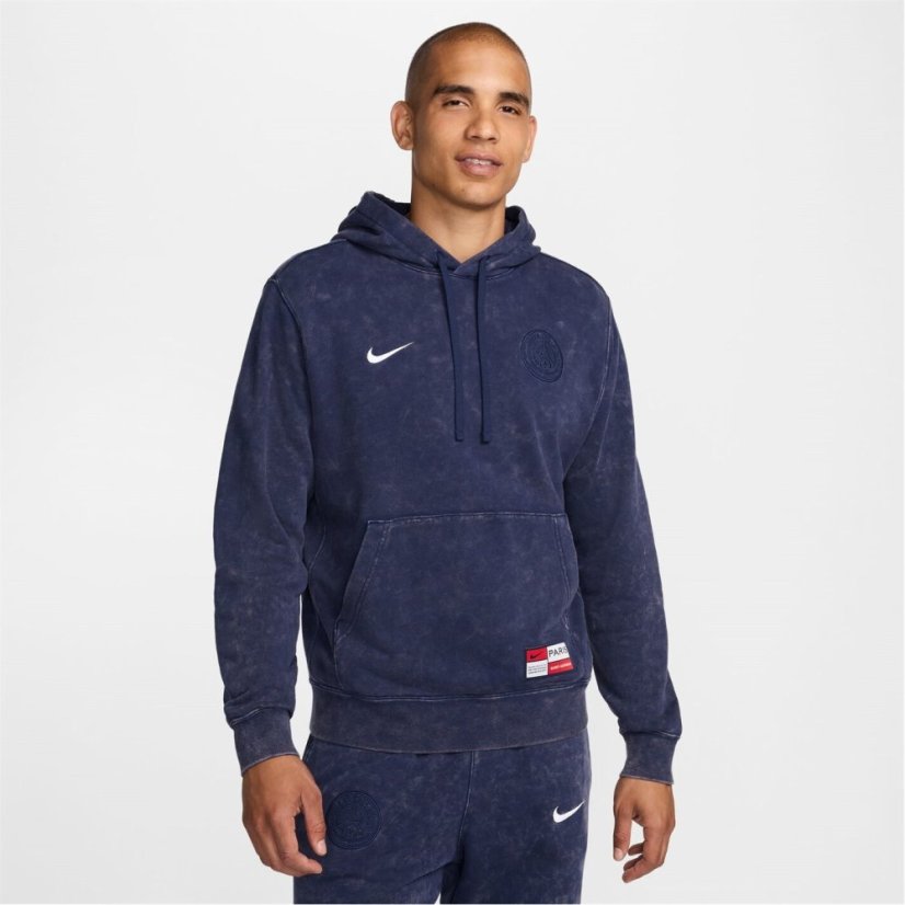 Nike Saint-Germain Club Men's Nike Soccer French Terry Pullover Hoodie Blue