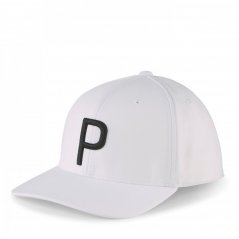 Puma Logo Cap White-Black