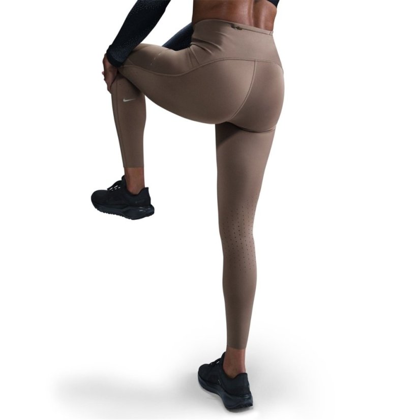 Nike Women's Performance Running Tights MINK BROWN/REFL
