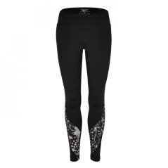 Reebok Modern Safari Leggings Womens Gym Legging Night Black