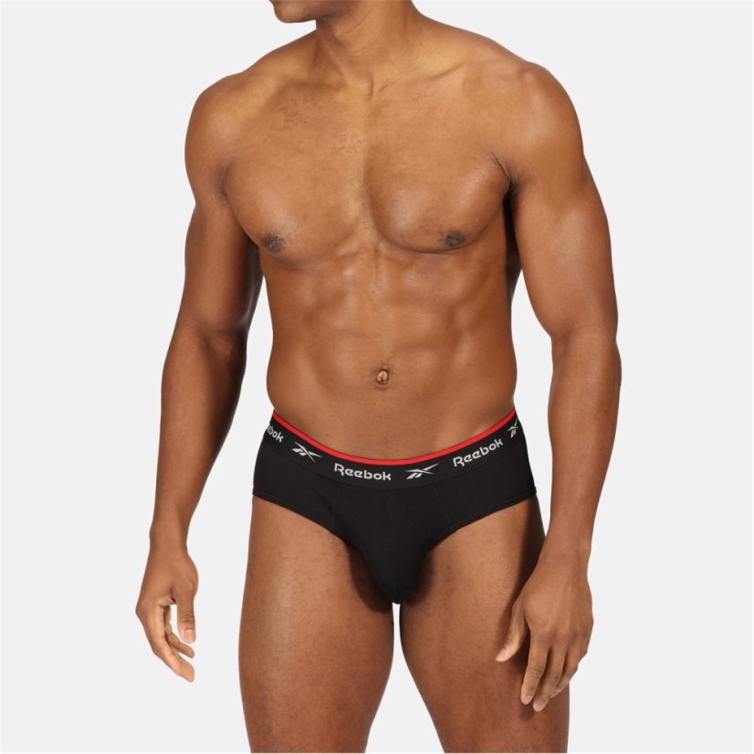 Reebok 3 Pack Mens Performance Briefs Black