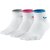 Nike 3ppk Women's Lightweight Quarter Socks White