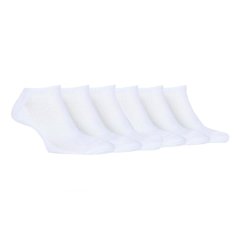 Jeep 6 Pack Trainer Socks Ladies White