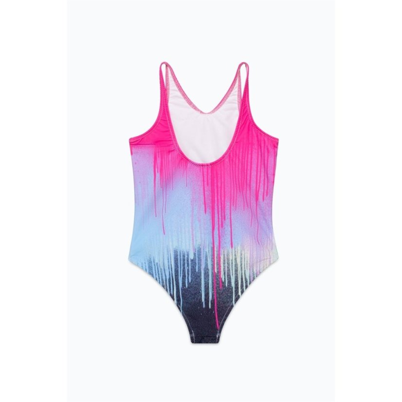 Hype Script Swimsuit Jn99 Pink Drip