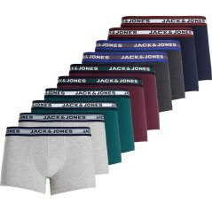 Jack and Jones Solid Mens 10-Pack Boxer Trunks Multi