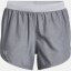 Under Armour Fly By 2 Shorts Womens Steel Full Heather