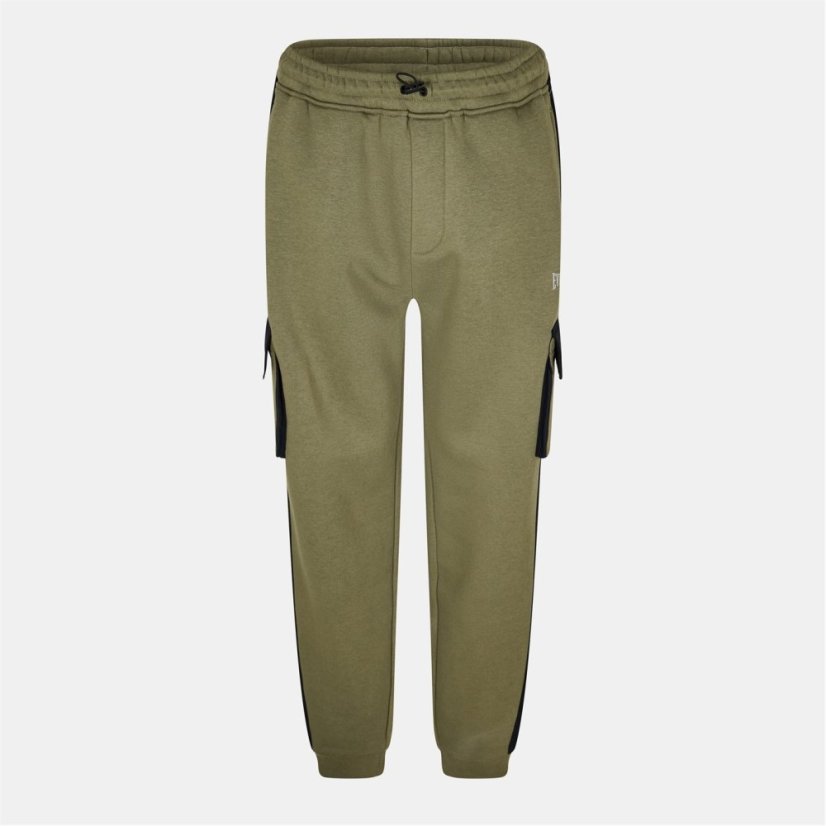 Everlast Men's Utility Closed Hem Fleece Joggers Khaki