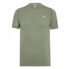 New Balance Athletic Short Sleeve Running T-Shirt Olive