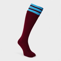 Mitre Adults Football Socks Maroon/Sky