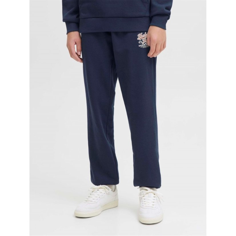 Jack and Jones Colour Logo Joggers Junior Boys Sky Captain