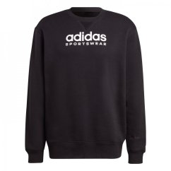 adidas All SZN Fleece Graphic Sweatshirt Black