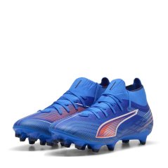 Puma Ultra 5 Match+ Womens Firm Ground Football Boots Blue/White