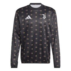 adidas Mens adidas Juve Pre-Match Shirt 24/25 Black