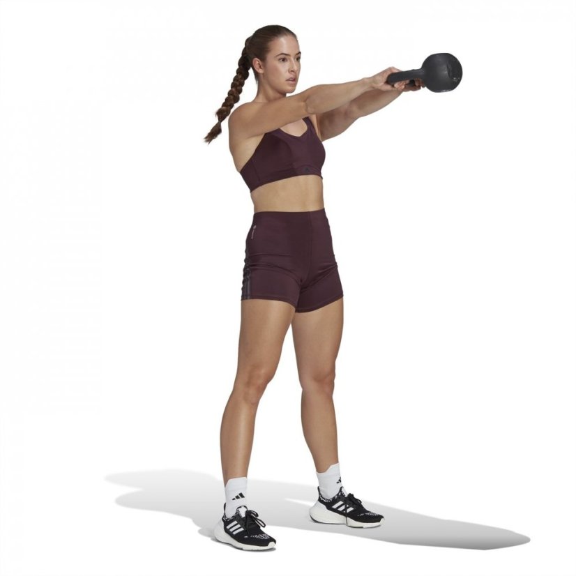 adidas TLRD Impact Training High-Support Bra Womens Shdw Maroon