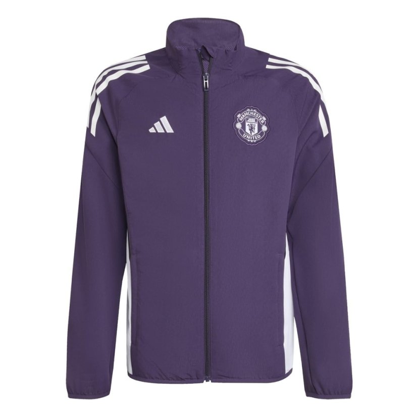 adidas Manchester United Pre Match Jacket 2025 2026 Juniors Red