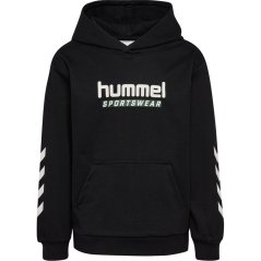Hummel Logo Hoodie Junior Black/White