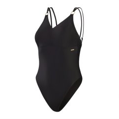 Speedo Womens Shaping Strappy 1 Piece Black