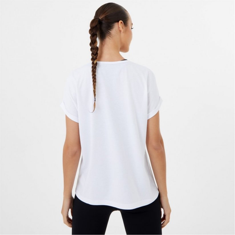 USA Pro Short Sleeve Sports dámske tričko White