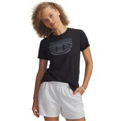 Under Armour Womens Varsity T-Shirt Black/White