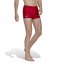 adidas Branded Boxer Swim Shorts Scarlet/White