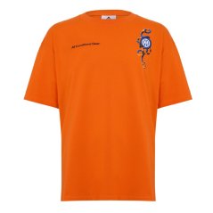 Nike Men's Inter Milan Licensed Short Sleeve T-Shirt Orange/Black