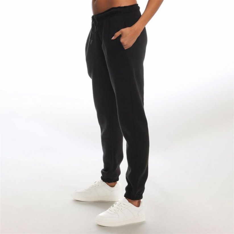 Light and Shade Cuffed Joggers Ladies Black