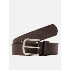 Jack and Jones Men's Harry Faux Leather Belt Black Coffee